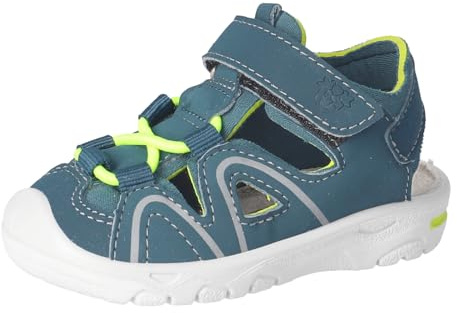 RICOSTA Gary Girls' and Boys' Sandals for Learning to Walk In, Width: Medium, Washable, Storm 540, 7 UK Child