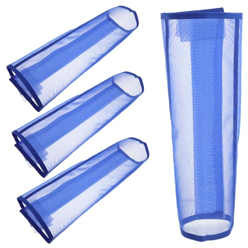 ifundom 4 Protectores de Patas para Caballo, Botas Antimoscas de Malla Transpirable, Ajustables y Ligeras, 4 Piezas Azules, Protección Cómoda para Uso Diario y Entrenamiento