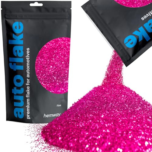 Hemway Auto Flake Glitter Additive for Paint, 100g, Fine Dark Rose Pink Metal Flake for Custom Auto Paint & Coatings, for Car, Motorbike, Truck, Vehicles, Automotives