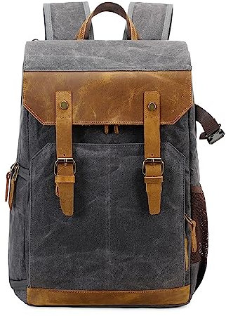 BAICLES Kamerarucksack mit großem Fassungsvermögen, professionelle Kameratasche aus wasserdichtem und stoßfestem Segeltuch, mit Fächern, Kameratasche für Canon, Nicon, Sony