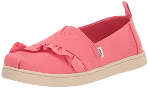 TOMS Youth_Espadrille_Tea Rose Canvas/Rüsche, Mädchen Espadrilles, Teehybride, 38 EU