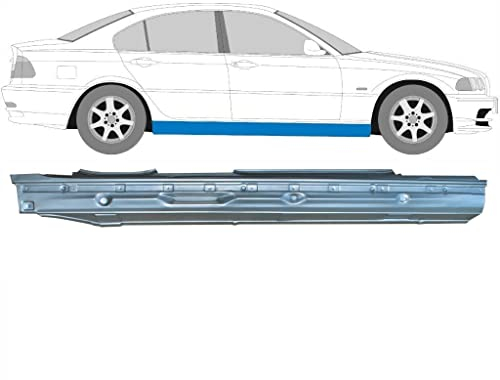 Für Bmw E46 3 1998-2005 Voll Schweller Reparaturblech 1mm Stahl / Rechts