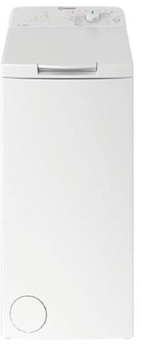 INDESIT BTWL6240FR/N Lave-linge top - 6 kg - 14 programmes - Turn&Wash 45 min - RapidWash - Économie d'énergie jusqu'à 70% - Départ différé 12h - Tambour 42L - 3 bacs amovibles