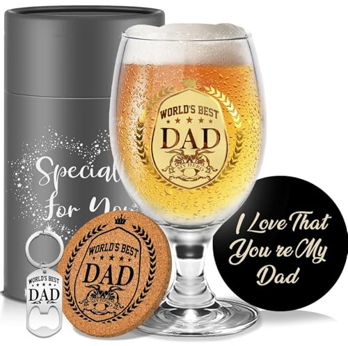 Regali personalizzati per Il Papà Bicchieri da Birra Regalo di Papà da Parte Della Figlia da Parte Del Figlio Regali Festa Del Papa Idee Regalo Natale Regali di Compleanno per Papa Regalo da Uomo