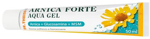 Dr. Theiss Arnica Forte Aqua Gel con formula innovativa 50 ml, Indicata come Crema Corpo per Massaggio su Schiena, Cervicale, spalle, Ginocchia e Braccia, Dona Sollievo