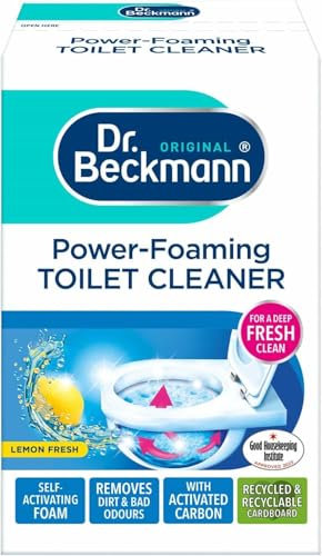 Power-Foaming Toilet Cleaner 3 Sachets Each 100g for Deep Clean with Activated Carbon & Lemon Fresh Scent, Removes Dirt & Odors