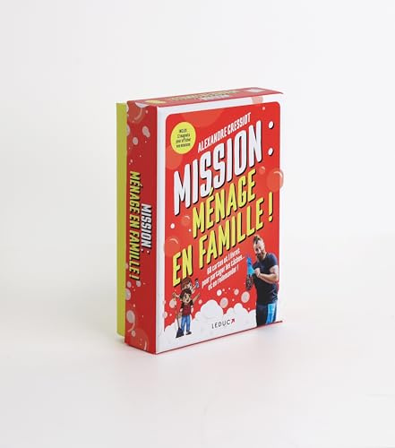 Mission ménage en famille: 60 cartes et 1 livret pour partager les tâches.. et en redemander !