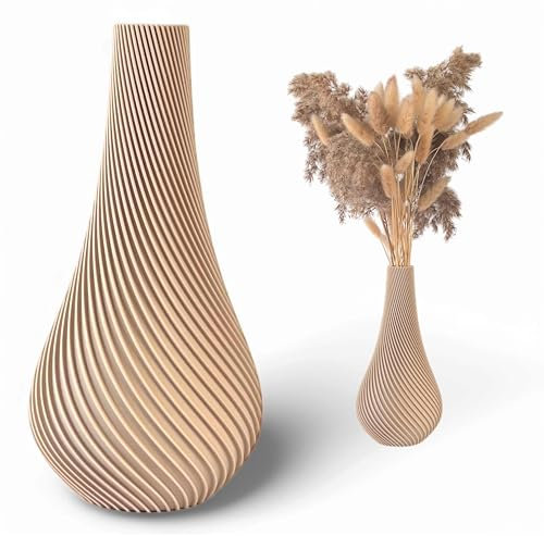 Vase à fleurs incassable - 20 cm - Moderne - Beige - Décoration d'intérieur - Style bohème