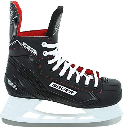 BAUER SPORTS GMBH Eishockey-Schlittschuhe Speed Skate SR schwarz Weiss rot Silber - 7/42