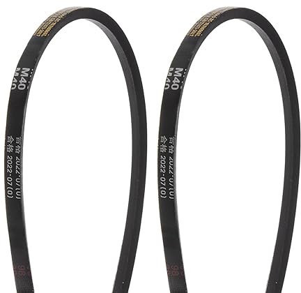 uxcell 2Pcs M-40 Rubber V Belt Drive Transmission Belt 40 Pitch Girth 10mm Width 5.5mm Height JIS Standard Industrial Power Belt for Machinery Mower
