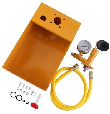 SUKITMISO Pompe de dégagement manuelle 2.5MPa 25KG Testeur de pression deau Pompe dessai hydraulique manuelle, pour tester létanchéité de leau et des tuyaux de chauffage (jaune)