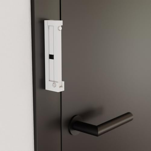 Scheffinger Verrou de porte V77, construction robuste, résistance maximale, protection fiable contre les cambriolages en blanc de signal