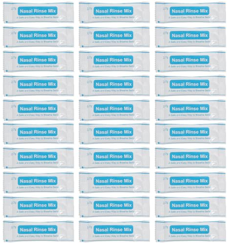 LIFKICH Sale per Lavaggio Nasale Instantaneo 27 G X 80 Bustine Miscela per Pulizia Nasale senza Soluzione Salina Fisiologica Adatto a e Adulti per Uso Quotidiano e Viaggi