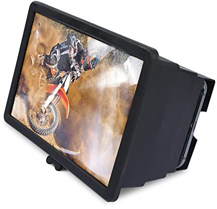 YACSEJAO Pantalla de teléfono Plegable Lupa Soporte Anti Luz Azul Pantalla de teléfono móvil Lupa Pantalla de proyector 3D móvil para Todos los teléfonos Inteligentes