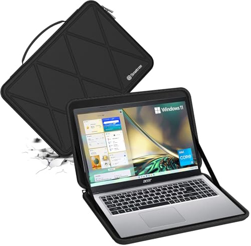 Smatree hård Eva skyddsväska kompatibel med 17,3-tums Acer Aspire 5 laptop-A517-53-78TS/58XA bärbar datorväska (M118)