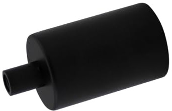 Portalámparas decorativo E27 negro, compatible con bombillas E27, ideal para decoración de interiores y iluminación ambiental.