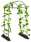 Yotoworth Enrejado de pepino para jardín para plantas trepadoras al aire libre, 6.5 pies de alto, soporte para plantas de arco, vid de uva, tomate, frijoles, patio trasero, para cama elevada, color