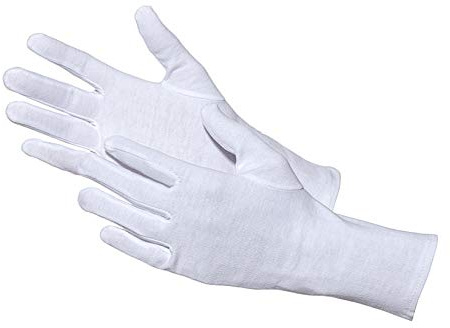 JAH guantes de algodón de doble capa – protección extra y confort para personas alérgicas, embalaje y manipulación