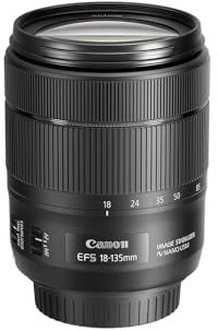 Canon EF-S 18-135mm f/3.5-5.6 Image Stabilization USM Lens (Black) (Renewed)