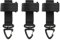 Milya 3 Stück Feuerwehr Handschuhe Halter, Arbeitsschutzhandschuhe Kletterseil Halter mit Klettband für Gürtel Kletterrucksack, Schwarz
