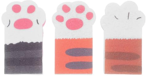 Tomaibaby Cat Paw Sponge Thickened Kitchen Cleaning Sponge for Dishwashing and Pots Non-Scratch Durable 3 Pack