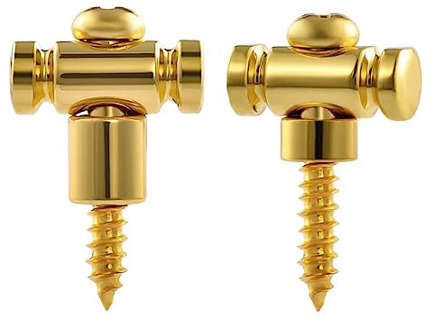 Guyker - Saitenhalter für E-Gitarren, goldfarben, 2 Stück