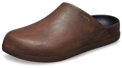 Crocs Unisex-Adult Dylan Mules Clogs-Shoes, Mocha, 13 Men/15 Women