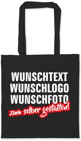 Fassbender-Druck | 1 Personalisierte Tragetasche mit Ihrem Logo o. Wunschtext zum selber gestalten | 100% nachhaltige & klimafreundliche Tasche aus Baumwolle