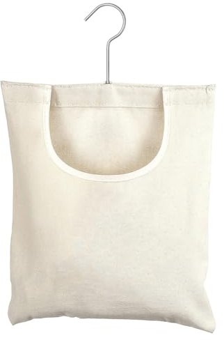 Bangbobi - Bolsa para Pinzas de Ropa Hecha de Lino para hasta 100 Pinzas de Ropa, con diseño de Apertura en Forma de U, Bolsa para Pinzas para Colgar y reutilizar