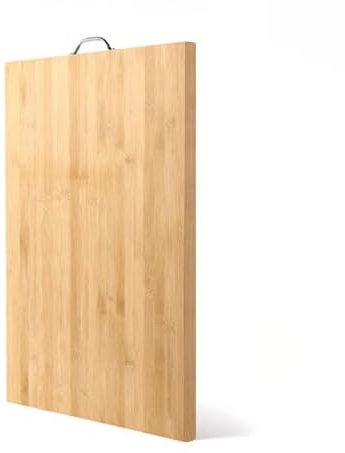 Strehknewen Tagliere in bambù, Tagliere da cucina,double face, 20 x 30 x 1,8 cm, spesso e durevole, tagliere da cucina con manico, antiscivolo, per tagliare carne, ossa e verdure