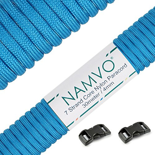 Namvo 550 fallskärmslina typ III, 7 trådar, total längd 30 meter, enfärgad BZ00212