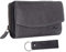Chunkyrayan Echtleder Damen Geldbörse Hochwertig Vintage RFID Schutz inklusive Leder Schlüsselanhänger GB-6 Grey