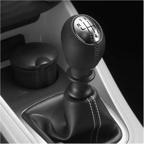 Pomos Palanca Cambios Perilla De Palanca De Cambios, Manillar De Cuero Para Renault,Para Megane MK3, Para Clio, Para Laguna 6 Speed Gear Shift Knob