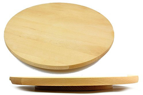 COLLECTOR Drehbrett Lazy Susan Rund Rundholzwirbel Servierpizza Kuchen 60 cm