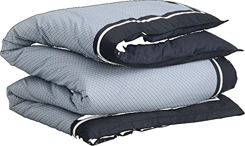 GANT Border Monogram Single Bettdeckenbezug einzeln Farbe Evening Blue Größe 135x200