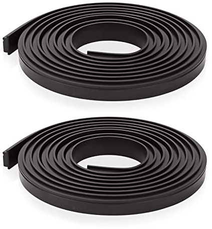 Striscia magnetica per porta doccia, striscia magnetica flessibile di ricambio per porta doccia in vetro semi-incorniciato (2 rotoli, 150 cm per rotolo)