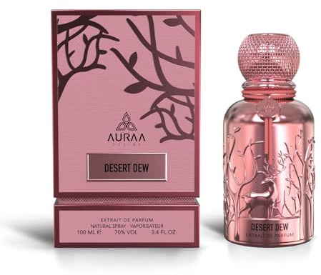 Desert Dew Extrait de Parfum 100ml by Auraa Desire – Long-Lasting Unisex Perfume | Musky & Woody Fragrance with Patchouli, Dry Woods & Musk Eau De Parfum