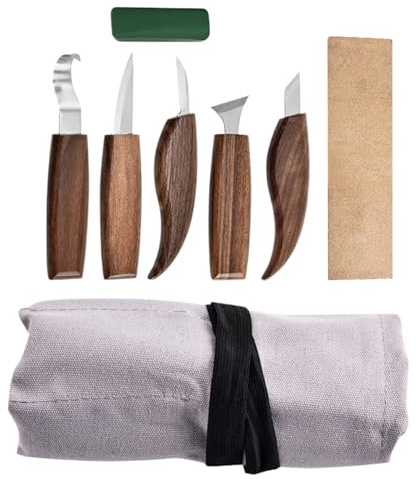 Schnitzset für Anfänger, Holzschnitzset | Set mit 8 Holzgravuren - Mehrzweck-Holzmeißelwerkzeuge, tragbares Handschnitzwerkzeugset für Holzseife