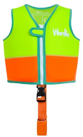 Chaleco Natacion para Niños y Niñas, Chaleco Flotador Chaleco Piscina, Flotante con Chaleco con Correa de Seguridad Ajustable para Niños de 10-25kg/2-6 años