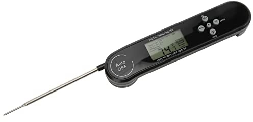 Aolidsive Digital Mattermometer, ABS-kötttermometer med 180° Fällbar Sond, 22°F Till 572°F, 0,1°F Avläsning, BBQ-matlagningstermometer för Grillanvändare Av Grillkött