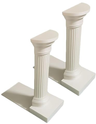 Uonlytech 2 St Roman Column Book Ends Vintage Aesthetic Greek Book Holders Non-slip For Desk And Shelves Office And Home Decor