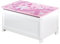 roba Spielzeugtruhe 'Krone', Sitz-& Aufbewahrungstruhe fürs Kinderzimmer, Truhenbank rosa / pink, 1 Stück (1er Pack)