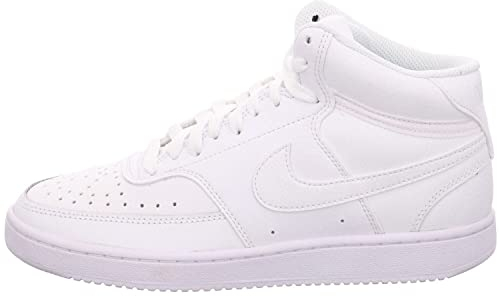 Nike Damen Court Vision Mid Sneaker, Weiß, 38.5 EU