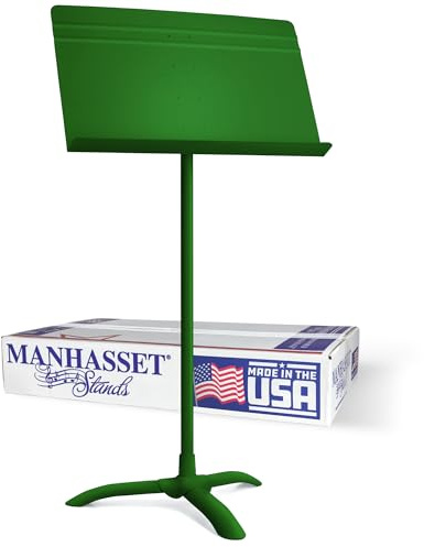 Manhasset Music Stand For Sheet Music - 48 Symphony Model - 4801MGN - Long Lasting, Durable Manhasset Stand - Adjustable Height - 20 by 12