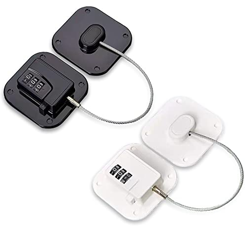 Kindersicherung Schrank Kindersicherung Schubladen Fenstersicherung Kinder Schubladensicherung Baby ohne Bohren Schranksicherung Baby 2 Jahre Garantie (Passwort Schwarz+Weiß)