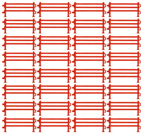 Veemoon Lot de 50 clôtures corrales - Mini clôture de 1,57 cm - Grande clôture miniature d'animaux de la ferme pour grange, paddock animaux, chevaux, figurines ou cadeau éducatif