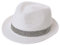 Comhats Herren Strohhut Trilby für Sommer, Sonnenschutz - Faltbarer Panama Hut, Fedora für Strand, Festival - Rollbar & Stilvoll Weiß XL