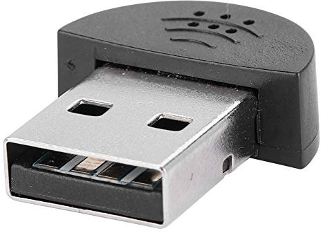 Mini USB Micrófono Audio Mic Receptor Adaptador Plug & Play para Computadora PC Laptop Escritorio (Negro)