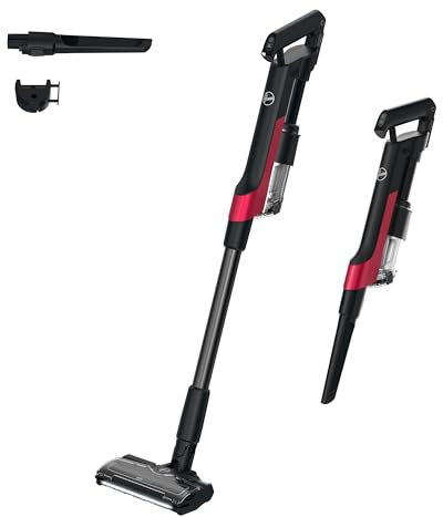 HOOVER HF2 Aspirapolvere senza fili Ultraleggero, POWERTIME 500, Tecnologia di compattazione polvere per aumentare la potenza di aspirazione, spazzola Multisuperficie Anti Groviglio, luci LED [HF210H]
