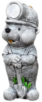 stoneandstyle Stenfigur, mullvad, GRUBI, frostbeständig stenfogg, bergsman
